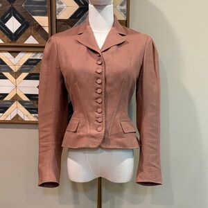 Vintage Ralph Lauren Collection Linen Cotton Blazer size 4